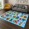 3d Early Education Letter ABC Animals Cartoon Game Carpet Rug for Living Room Sofa Home Bedroom Decor,Playroom Non-slip Mat