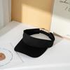 New empty top hat outdoor sports breathable empty top hat men's and women's solid color sun hat