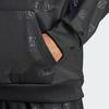 Adidas Essentials Series Men Letter Logo Embossed Polar Fleece Long Sleeve Hoodie Black IJ6435