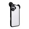Cute 3D Animal Ears Acrylic Clear Phone Case For iPhone 17 Air 16 15 14 Plus 13 12 Pro Max Transparent Back Cover