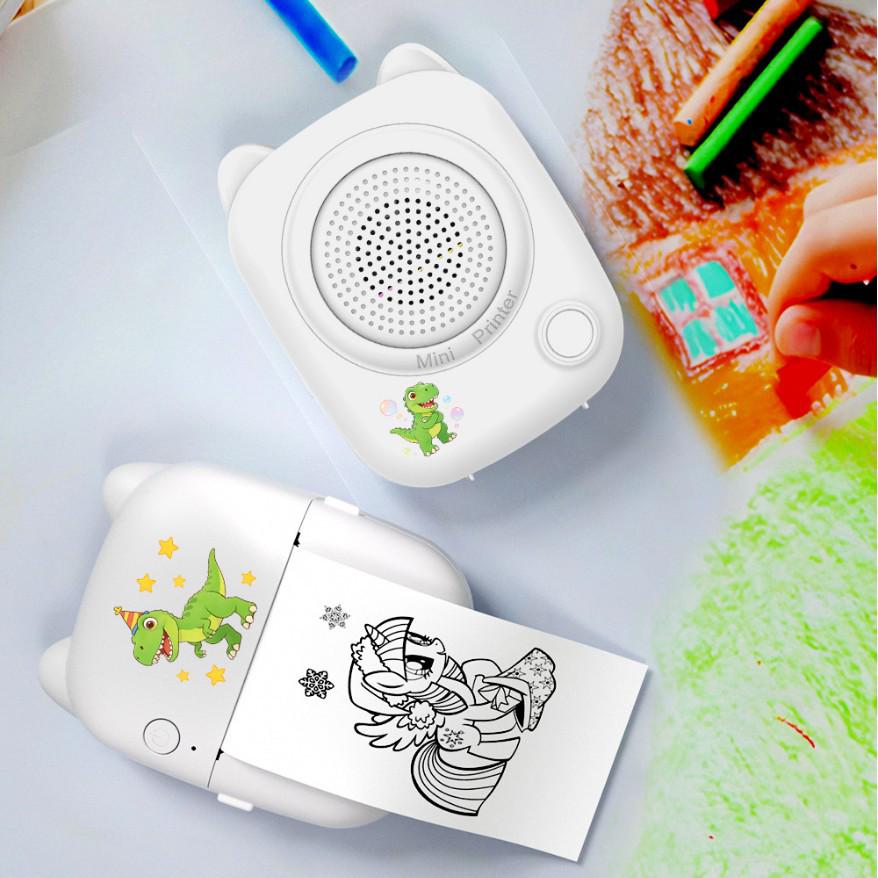 AI Smart Voice Mini Printer for Kids: M8 Portable Toy