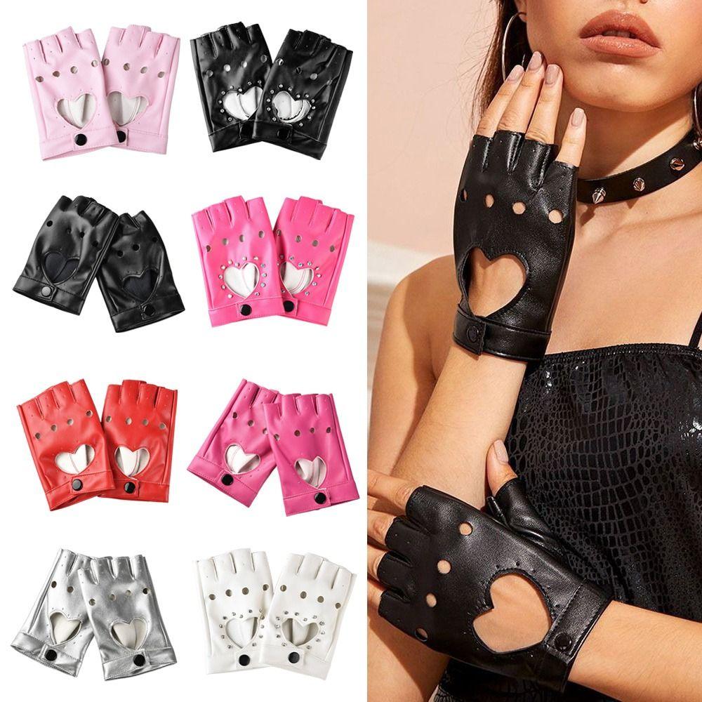 Gothic Lolita Fingerless Dance Glove Jazz Style Performance Mittens New Fashion Dance Mittens