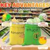 2pcs Banana and Lettuce Fresh-Keeping Bags, Triple-Layer Aluminum Foil Lining with Drawstring Design, Suitable for Refrigerator
