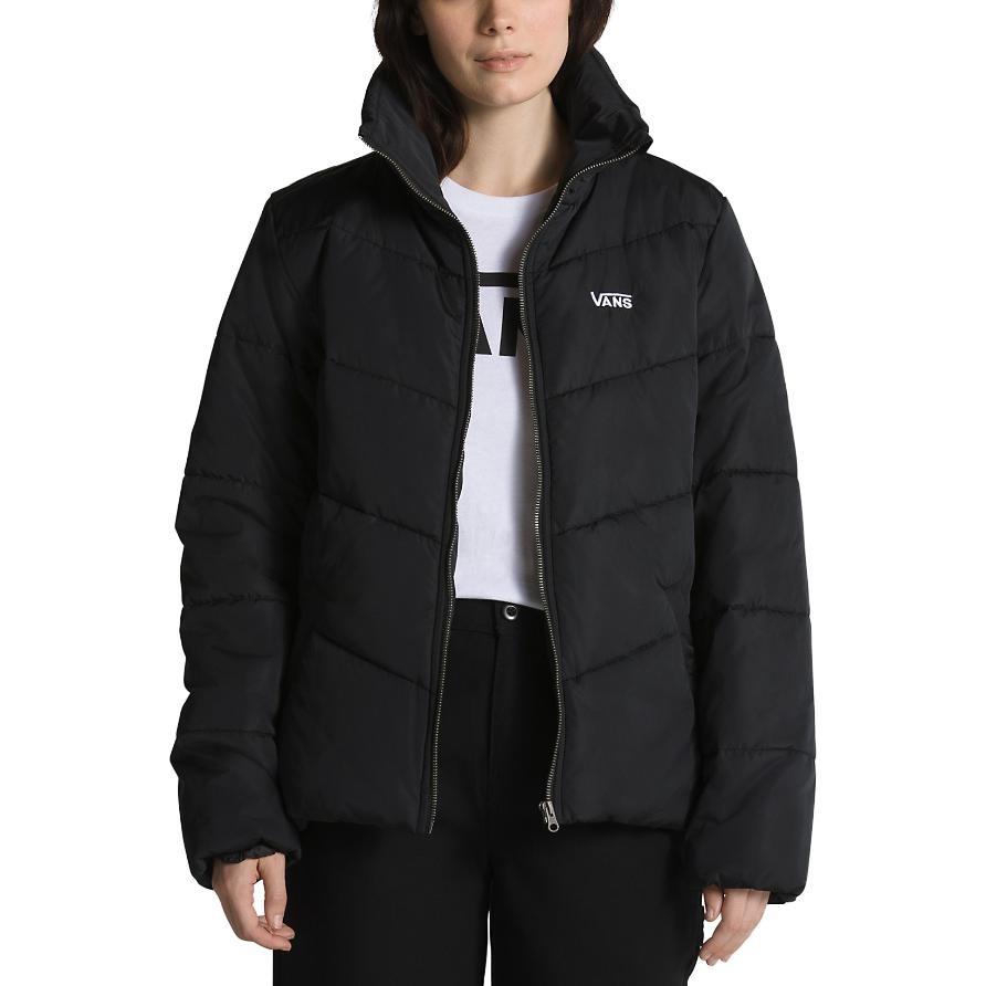 Vans Jackets Women's Black Stand Collar Moderate Other VN0A7YK5BLK