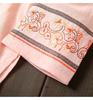Women's Embroidered Loose Cotton Linen Blouse Cardigan - Tie-Up Spring/Summer Top