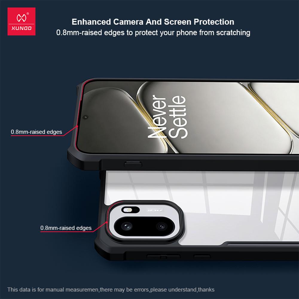 XUNDD Für OnePlus 15R 15 R Hülle Transparente Hülle Airbag Stoßfest Schutzhüllen Luxuriöse Rückabdeckung Mit Drehbarer Magnetischer Halterung Ständer