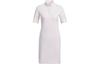 adidas Short Sleeved Dresses Women's White Polo Collar Moderate Extra Short HA0216