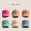 Baby Sun Protection Cap With Embroidered Letters For Summer Outdoor Play