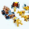 MOC Medieval Farm Cattle Horse CarriageBuilding Blocks Knights  Transport Cattle Bricks Model Minifigure Accessories Toy