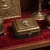 Mechanical Candle Box, 19 Century Vintage Wind-Up Pocket Igniter & Candle Holder, Retro Brass Victorian Flame Igniter Candle Box with Mechanical Riser
