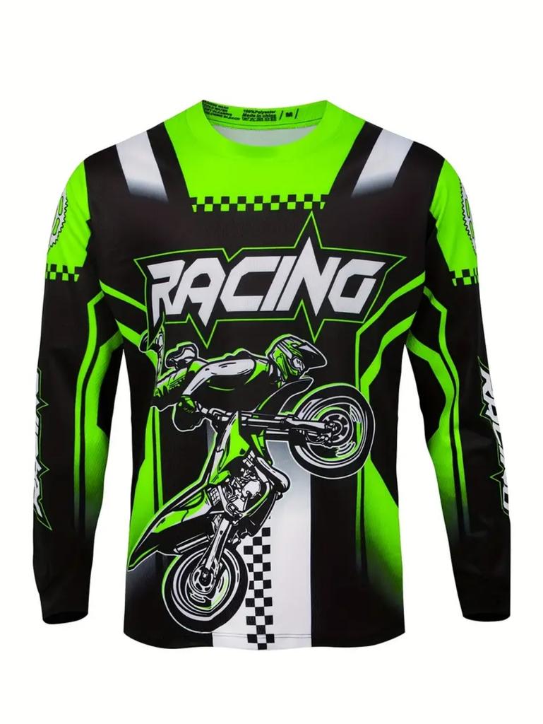 Motorcycle Jersey Downhill Mountain Bike Mtb Shirts Off Road Dh Motorcycle Jersey Motocross Sport Wear Clothing Bike Riding Suit