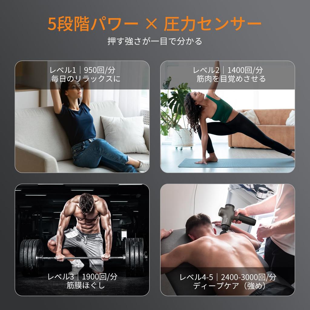 Mebak 3 Myofascial Release Gun Powerful 12mm Innovative Pressure 5 Vibration 7 Popular Perfect New Warranty (2025 Model) Amplitude, Sensor, Levels,