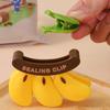 Yousheng Magnetic Banana Bag Clips Refrigerator Sealing Clips for Snacks Food Storage Kitchen Hand Press Fresh-keeping Clip