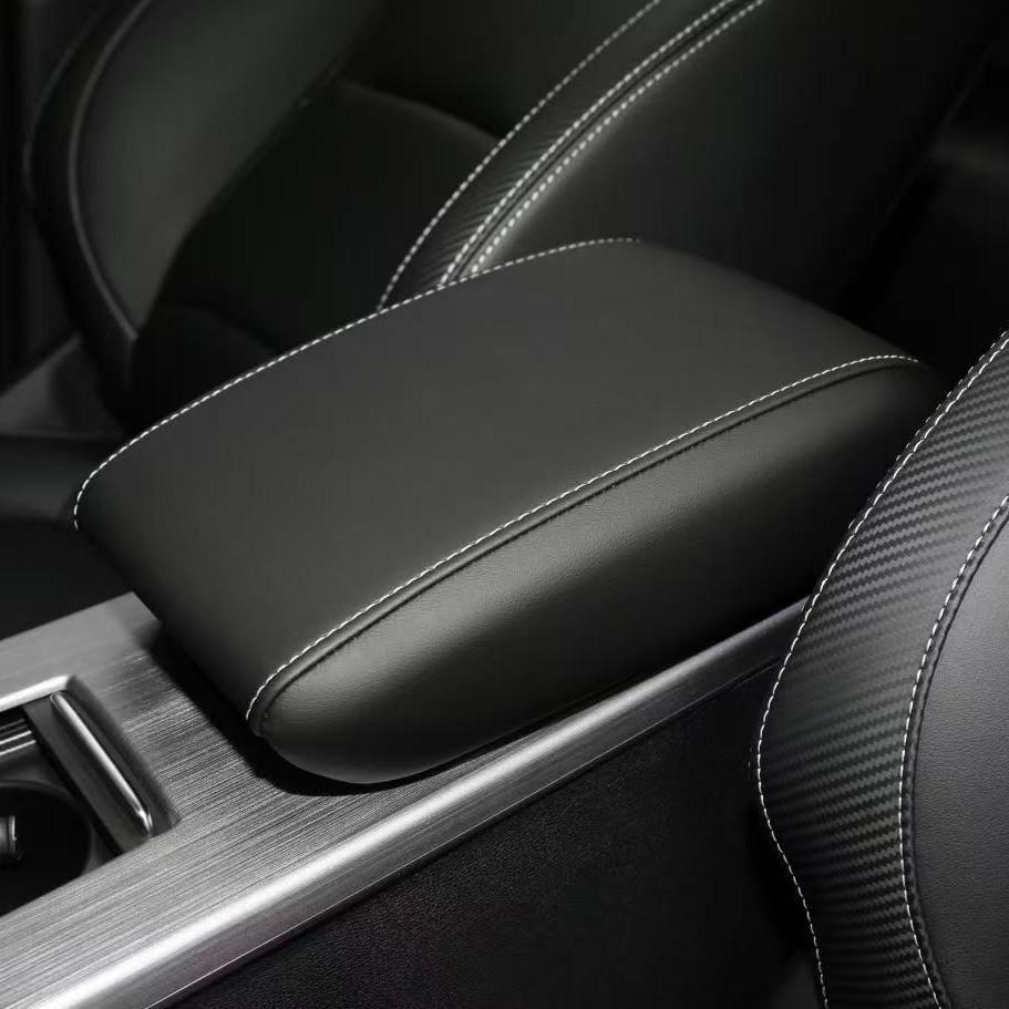 Brown Proton X70 Center Armrest Leather Cover - Interior Protective Case