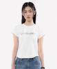 KIIMUIR (Women) Washed Crop Short Sleeve T-Shirt_White