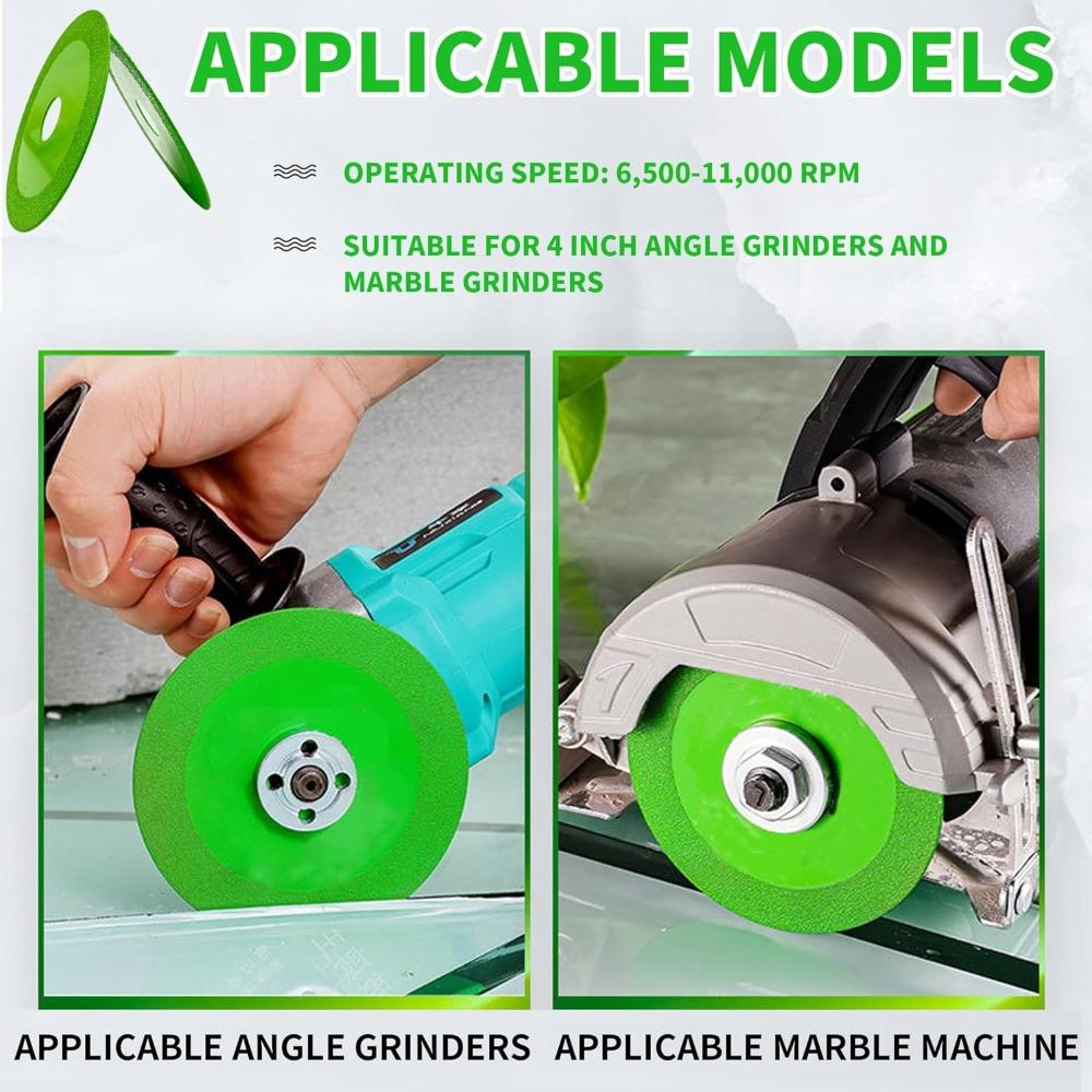 Diamond Rock Grinding Disc, Diameter 100 Millimeters (4 Inches), Inner Hole 20 Millimeters (4/5 Inch), Rock Cutting Disc, Glass Cutting Disc