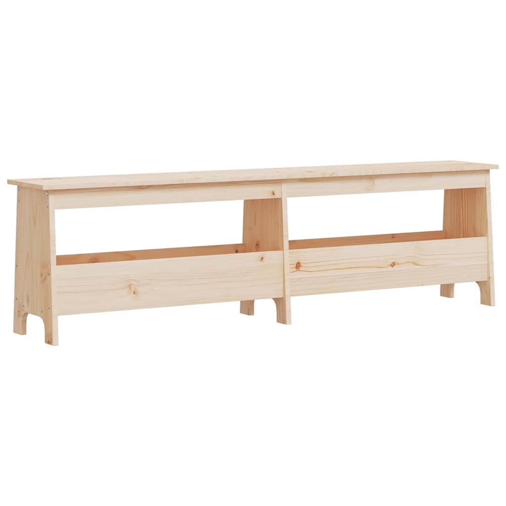 Flurbank 160 x 28 x 45 cm Massives Kiefernholz