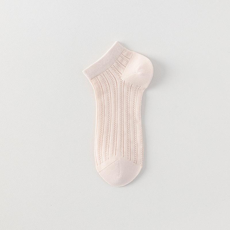 Women's Socks, Summer Thin Short Socks, Mesh Breathable Ultra-thin Cotton Socks, Shallow-mouthed Low-top Boat Socks