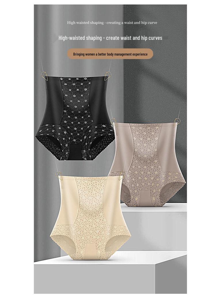 High Waist Tummy Control Spitzen-Shaping-Slips für postpartalen Bauch- und Hüft-Support