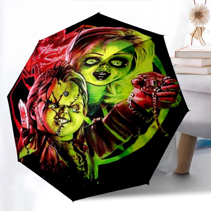 Chucky's Bloody Roses Folding umbrella Umbrella durable Gift printing outdoor