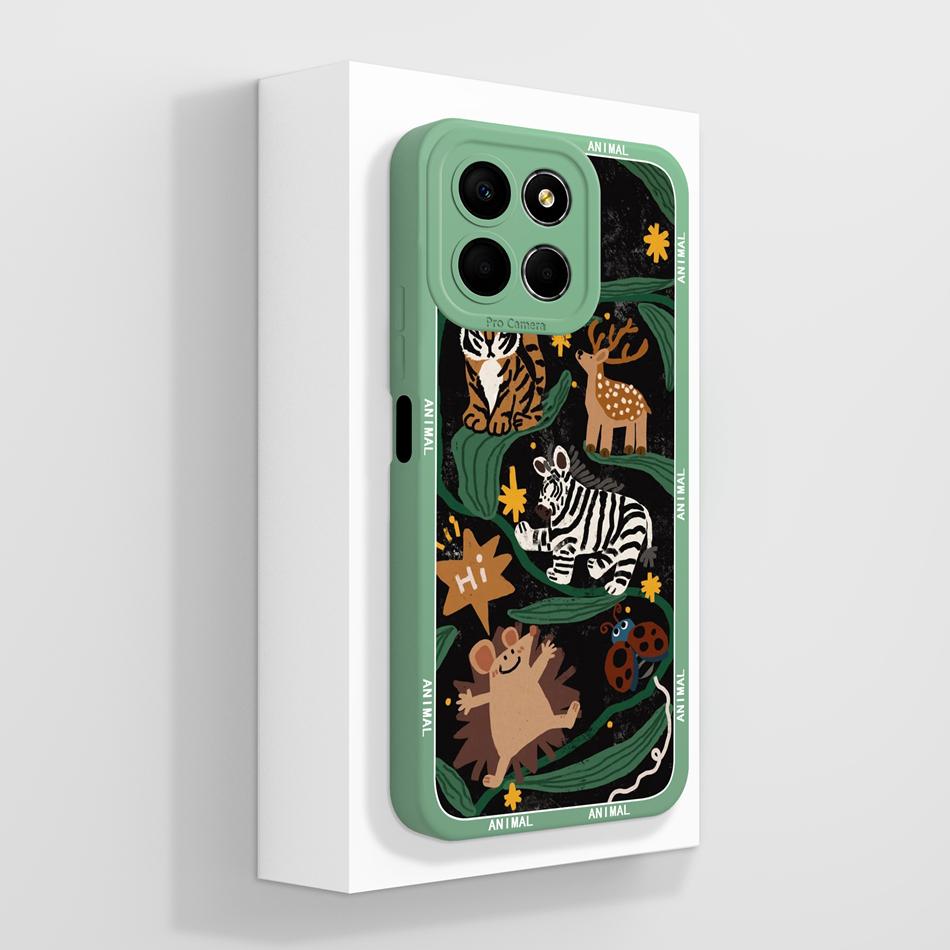 For Honor X8 X8B X8A Case Creative Paiting Cover For HonorX8B Honor X 8 5G Funda Soft Liquid Silicone Anti Drop Phone Back Cover