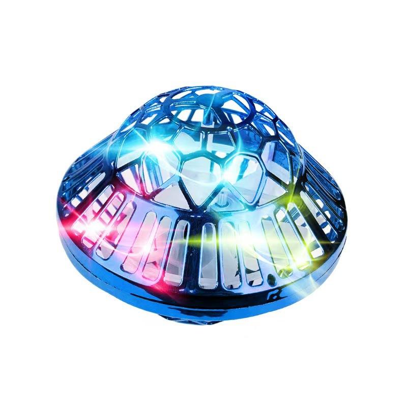 UFO Magic Luminous Fingertip Gyroscope Sensing Flying Ball Spinning UFO Premium Fidget Spinners for Stress Relief Hand Exercise синий