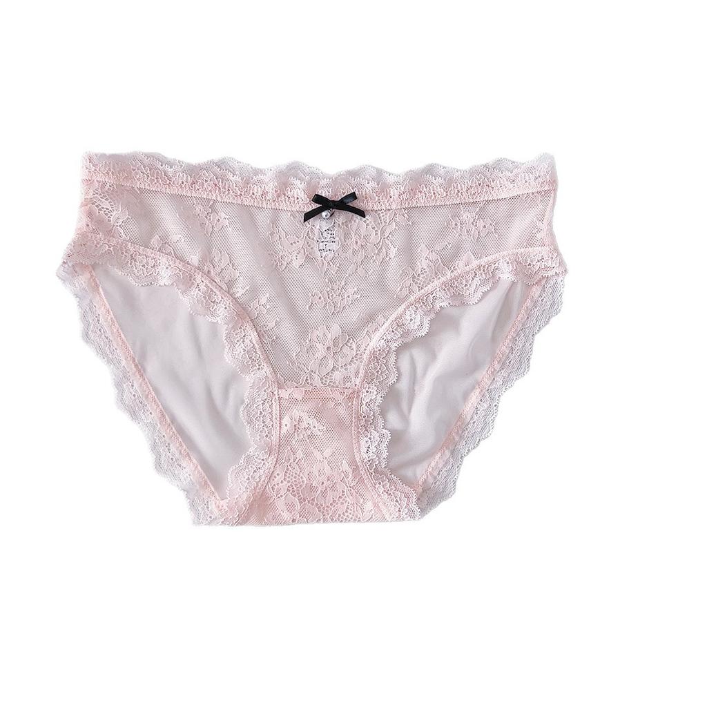 Sexy Spitzenunterwäsche für Damen Hoher Bund Atmungsaktive Blumen-Slips Damen-Bikini-Unterwäsche Atmungsaktive Freche Slips