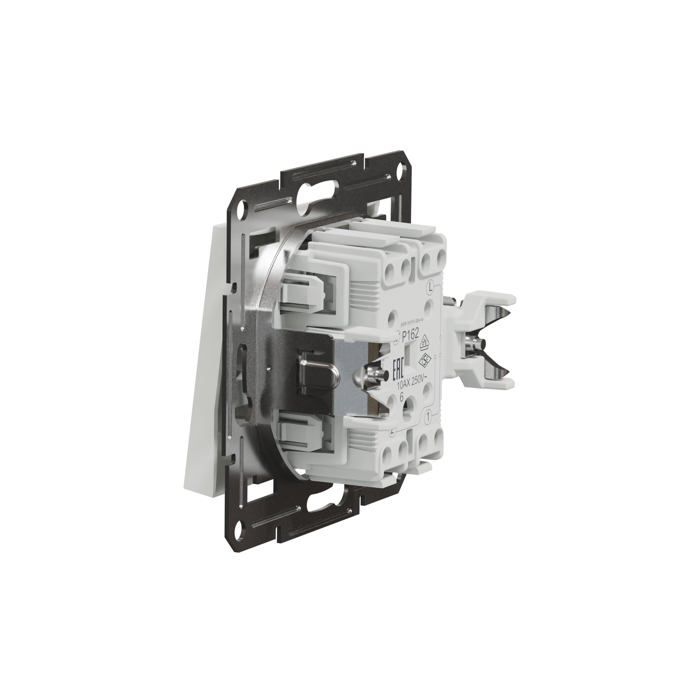 Interrupteur va et vient encastré - SCHNEIDER ELECTRIC - EPH0470121D - 10 AX - Blanc - Asfora