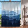 Misty Forest Woodland Shower Curtains Nature Shower Curtain Fall Shower Curtain Waterproof Polyester Fabric Home Decor With Hook