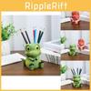Adorable Cartoon Dinosaur Desk Organizer Cute Resin Pencil Holder For Students