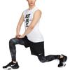 Nike Canotta da Allenamento Girocollo con Stampa Lettere Logo Uomo Top Bianco FJ2449-100