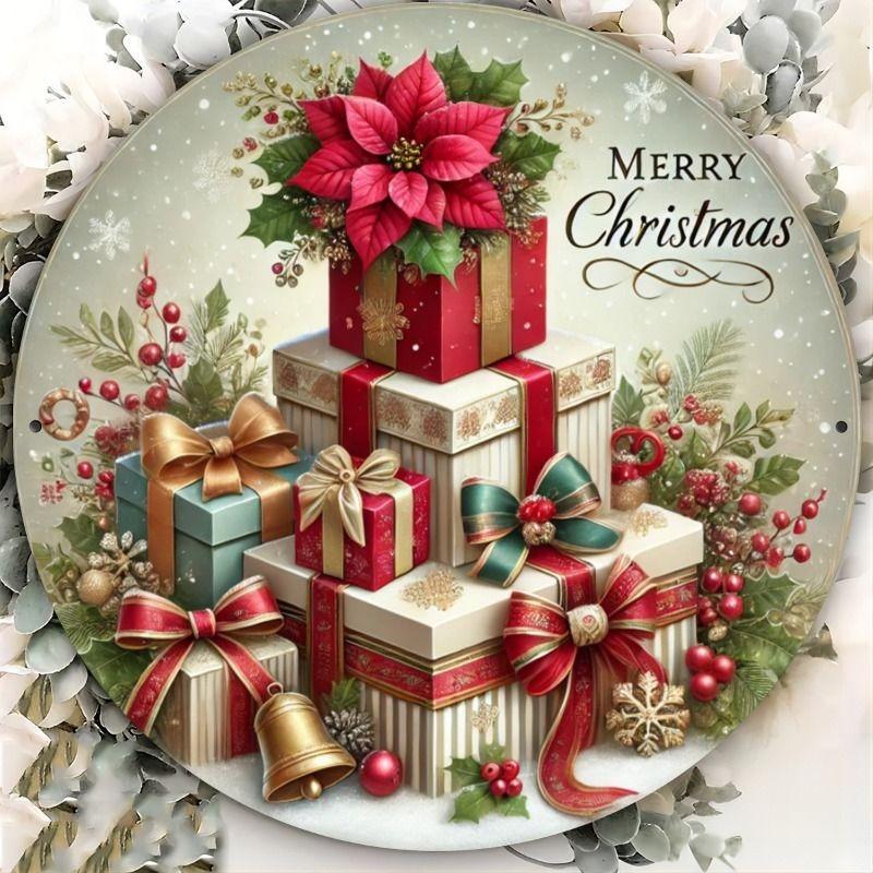 2D Flat Hanging Decorative Metal Sign Hand Painted Art