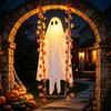 Dekoratives Gespenst zum Aufhängen an der Veranda Schwingende Halloween-Dekoration Außenbereich Gartenhof, Beschwertes Stoffgespenst Fliegt an einem Timer Gesteuerte Gespenster Schwingen