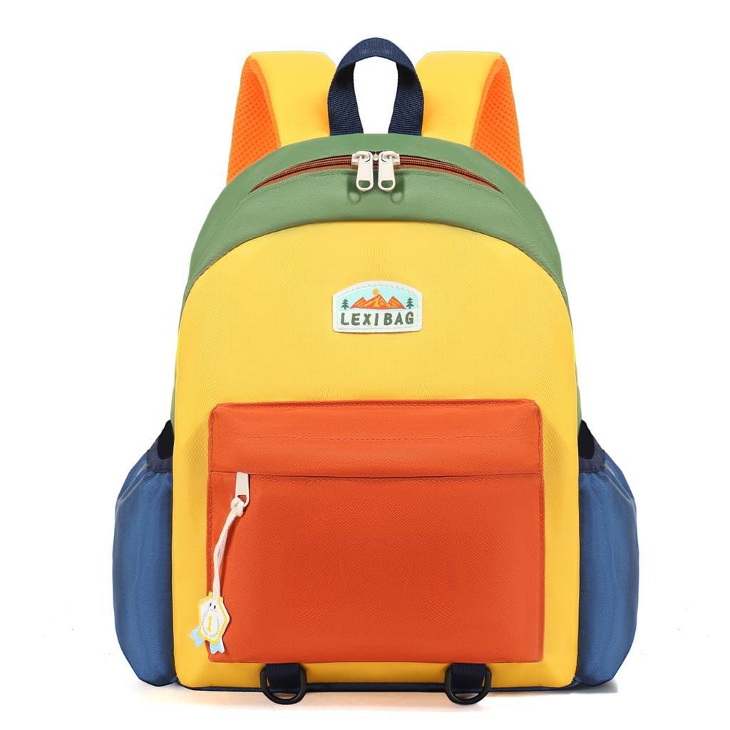 Schulranzen neue Kontrastfarbe Kinderrucksack süßer Kindergarten-Schulranzen Jungen und Mädchen Freizeit leichter Reiserucksack