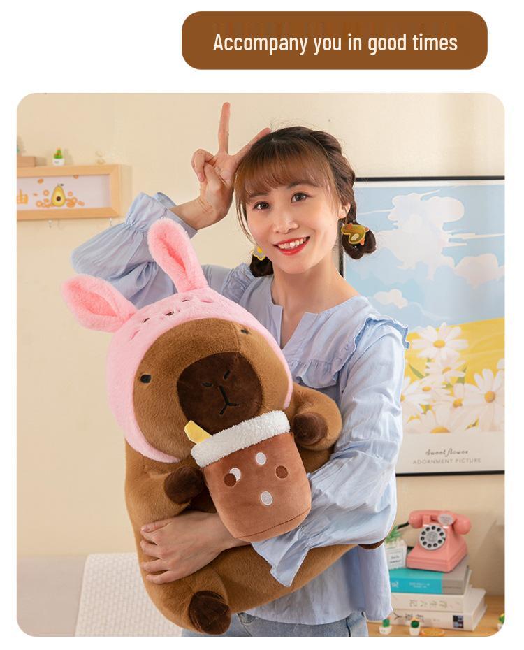 New Capybara Plush Doll: Internet Sensation Milk Tea Capybara for Children's Gift