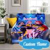 Custom Name KPop Cartoon Blanket bed sofa Blanket Flannel Blanket for Camping, Hiking, Picnic Essentials,gift for Fan family