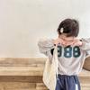 Kids Korean Style Solid Color Long Sleeve Crew Neck Sweatshirt Base Layer Top