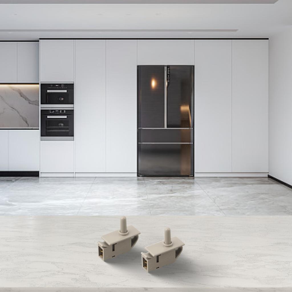 2pcs Refrigerator Spare Parts Door Light Control Normally Closed Push Button Switch Household Replacement Parts