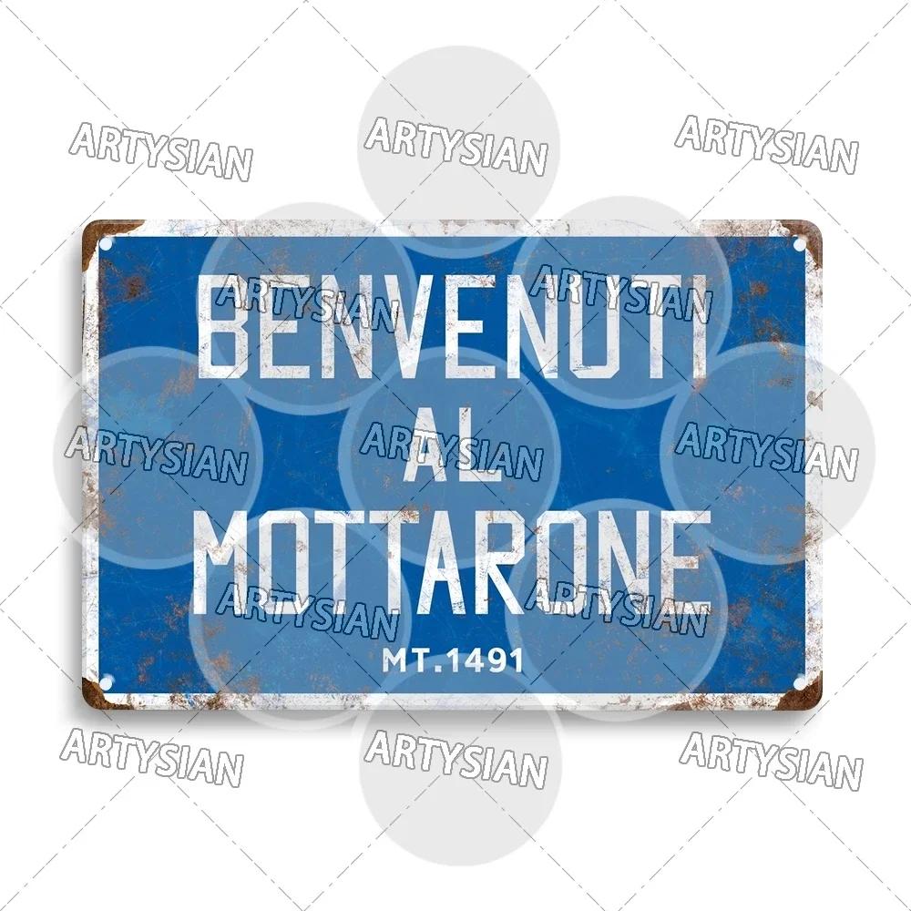 VintageVeloArty Tour de France Metal Wall Art 12x8 Inch  Vintage Cycling Decor with Austria Italy  Alpe dHuez Signs 20x30cm（7.8x11.8inch）