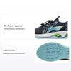 Li Ning Comfortable Versatile Non-Slip Shock Absorbing Durable Rebound Low-Top Running Shoes Kids Sneakers Black Blue YKFS002-5
