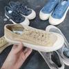 Washed retro cookie shoes with lace up soft and comfortable vulcanized shoes canvas low cut canvas shoes women's shoes
