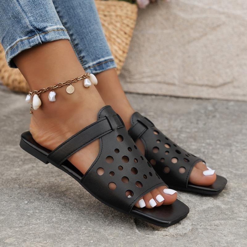 fashion Summer slippers women's flat-soled luxury outdoor beach flip-flops women's sandals trendy  design slippers for women