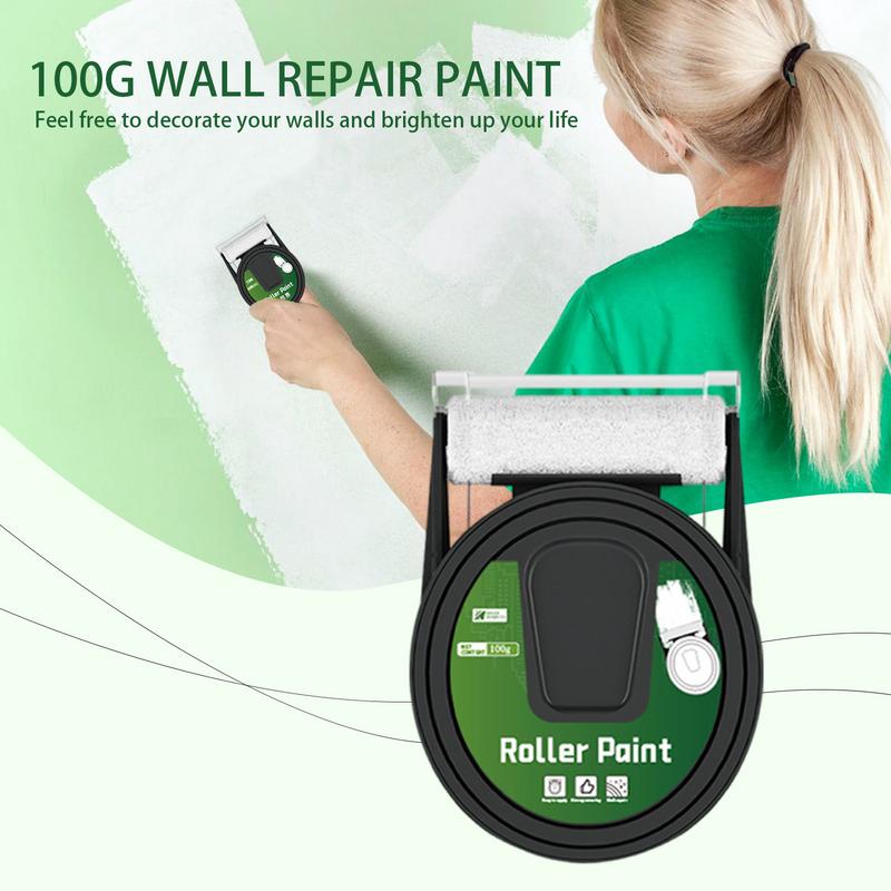 Small Roller Wall Patching Brush Wall Spackle Roller Small Roller Wall Paint Roller Spackle Wall Repair Roller Paint Brush Wall