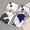 D-Killua Zoldyck H-Hunter X Hunter Phone Case For iPhone 17 16 15 14 13 12 Max Plus Silicone Black Cover