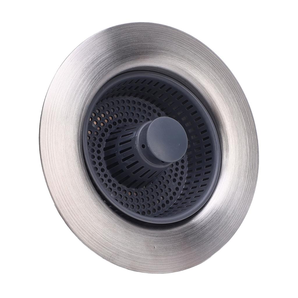 Kitchen Sink Drain Strainer 3 in 1 Stainless Steel Aid Seal Bounce Filter for Garbage Disposal