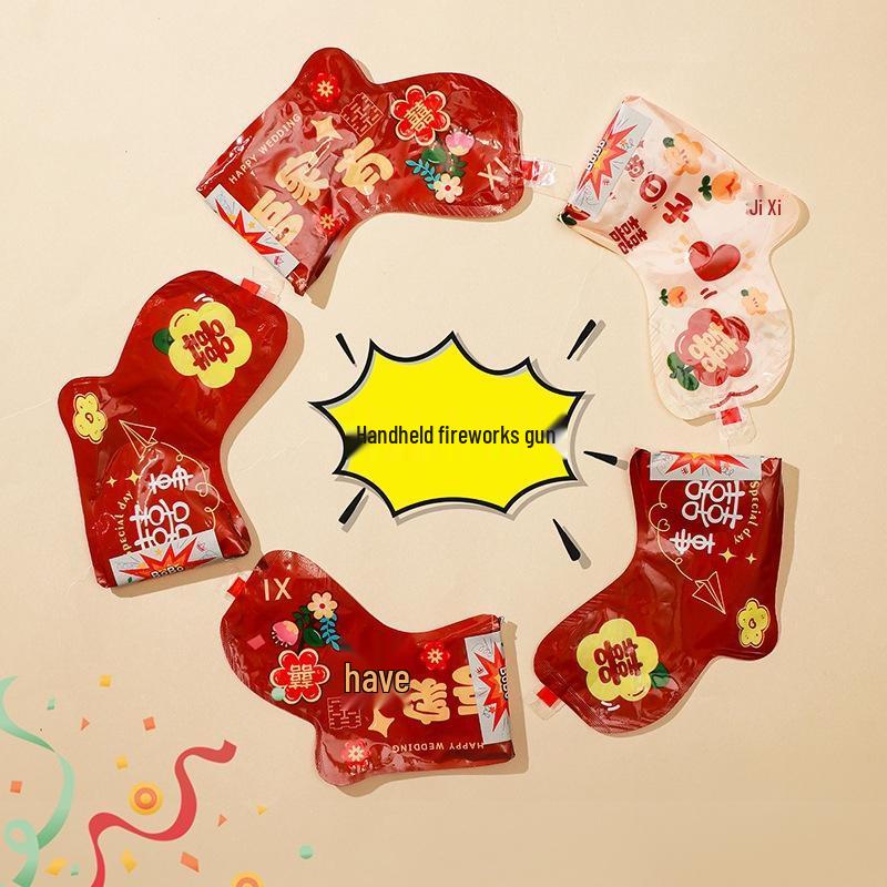 JINGRUIXIANG Handheld Wedding Confetti Poppers (20-Pack)