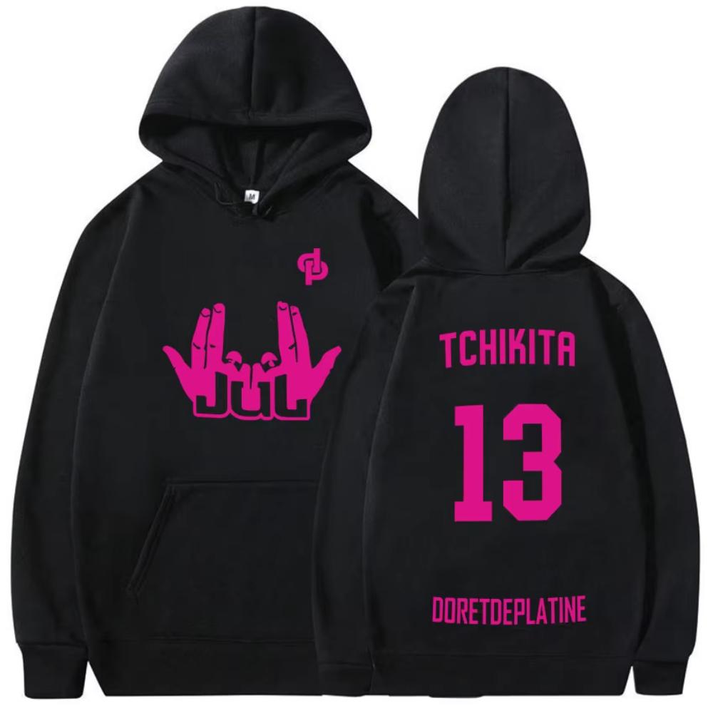 

French Singer Rap Jul Logo 13 Graphic Hoodies Man Woman Clothing Sweatshirts Fashion High Quality Fleece Hoody S