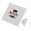 HDMI VGA 3RCA Threeinone Integrated Multimedia Wall Panel Audio Video Socket