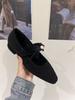 French Thick Heel Gray Single Shoes with Skirt Evening Shoes Women's Shoes 2025 Autumn and Winter Plush Mary Jane Fluffy Shoes