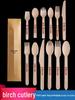 11CM Biodegradable Wooden Ice Cream Spoons